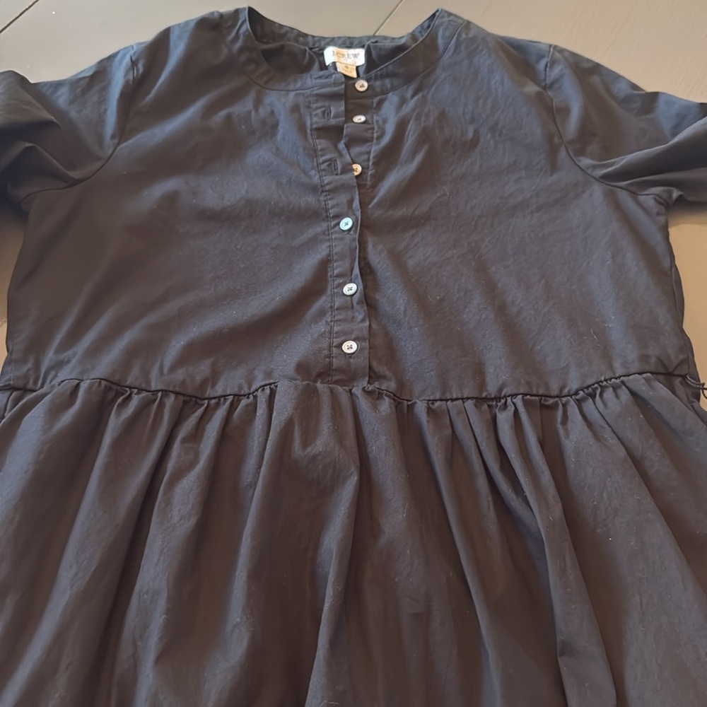J. Crew black tiered long sleeve dress - Picture 8 of 8